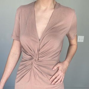 NWT Twist-front V-neck Dress
